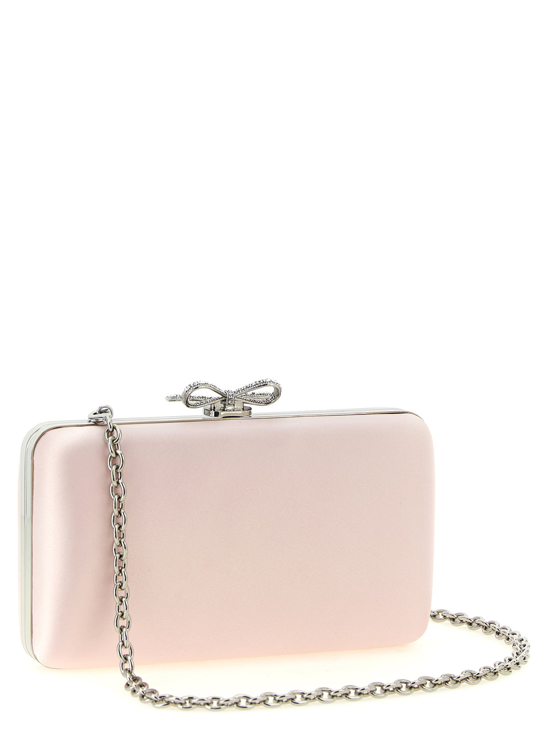 Self Portrait Satin Clutch - Pink | 0894984dbde45b77a140d31fee1ba9c29748dbc1