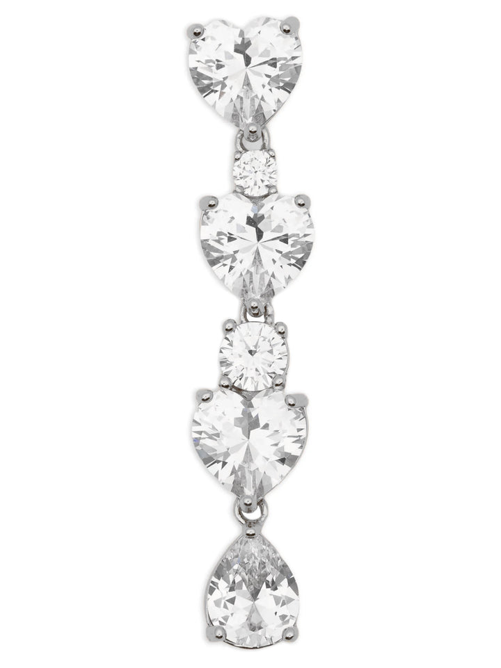 Self Portrait Crystal Heart Tiered Jewelry - Silver | 2b6a609bb4626063e24ed3b200d6c9466e2dbf68