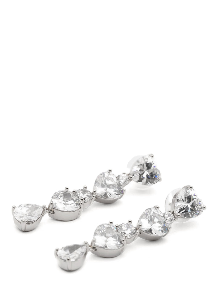 Self Portrait Crystal Heart Tiered Jewelry - Silver | b225658a9abd83522388b048d9d5bbfe907425ce