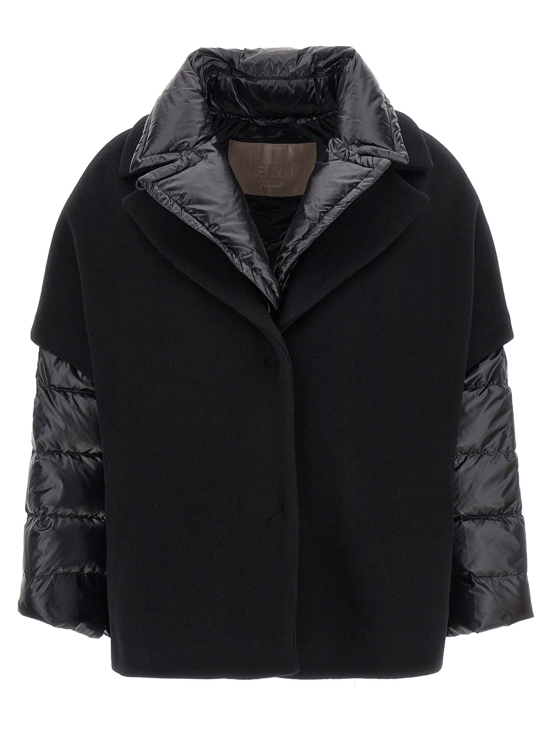 Herno Hood Insert Down Jacket Puffer Jackets - Black | 7fae1282c345f24a504fc9912fca7172a7ebba2d