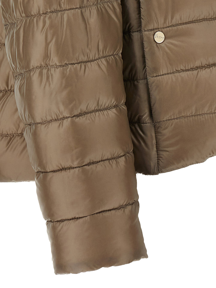 Herno Reversible Down Jacket Puffer Jackets - Brown | 7d94e8e13fbc41d1b5f8ab2943b399193e613b76