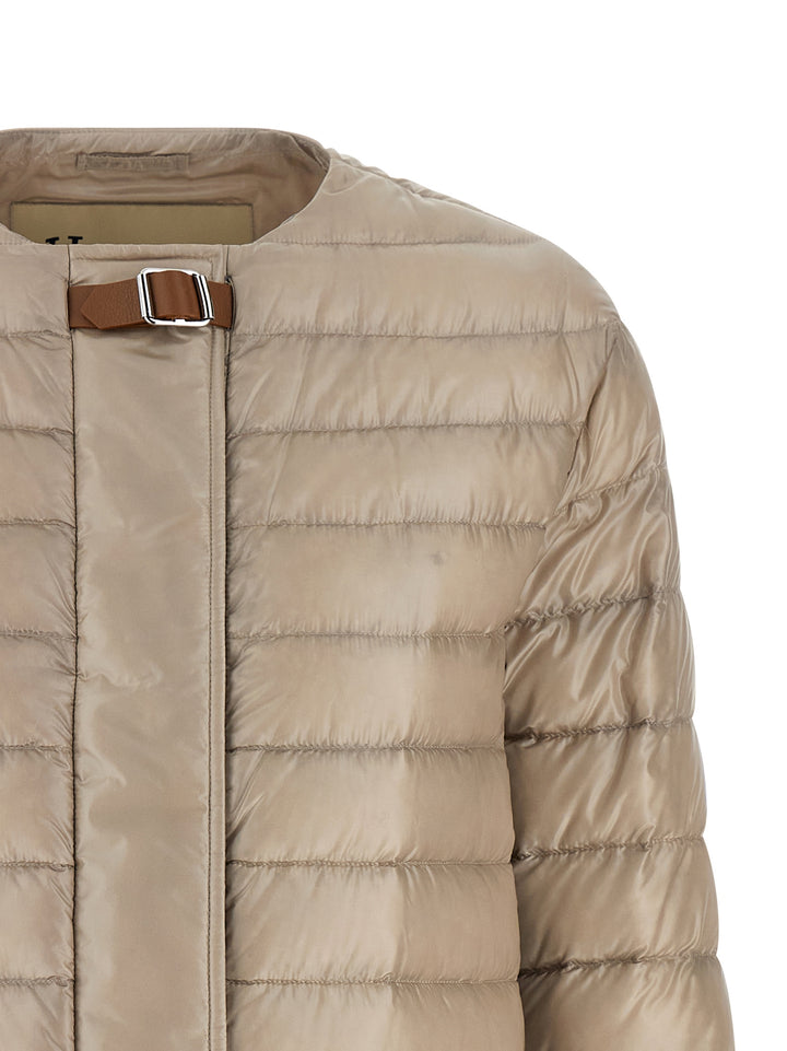 Herno Leather Strap Down Jacket Puffer Jackets - Beige | abd314bfd97748ccd99242c055bf96c618768a83