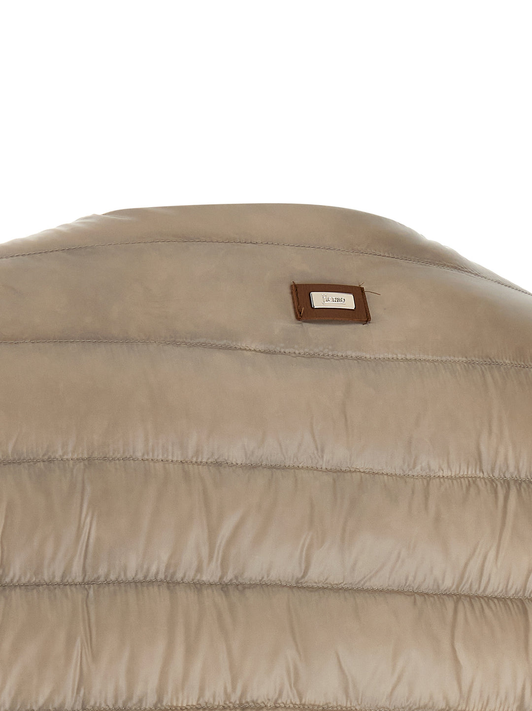 Herno Leather Strap Down Jacket Puffer Jackets - Beige | 4742a2bbda466085e0942938361d2b4cf2d6a00e