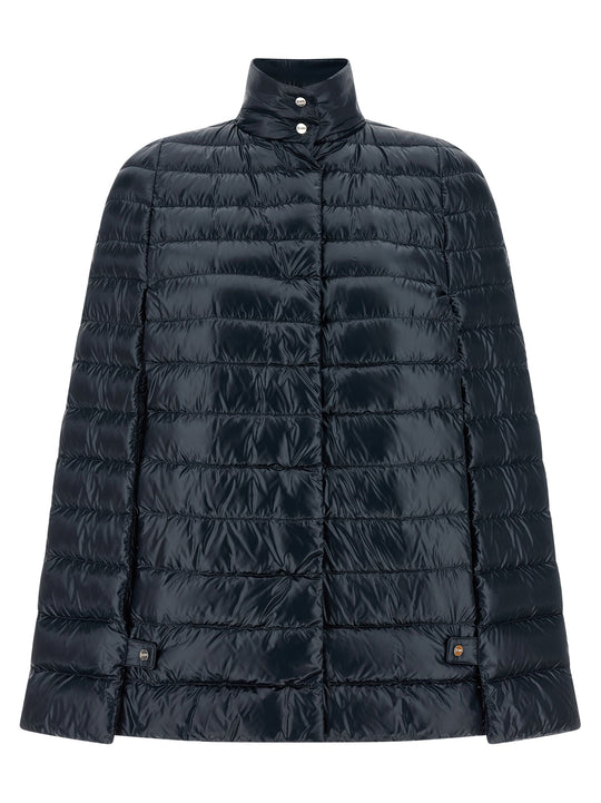 Cape Down Jacket Puffer Jackets Blue