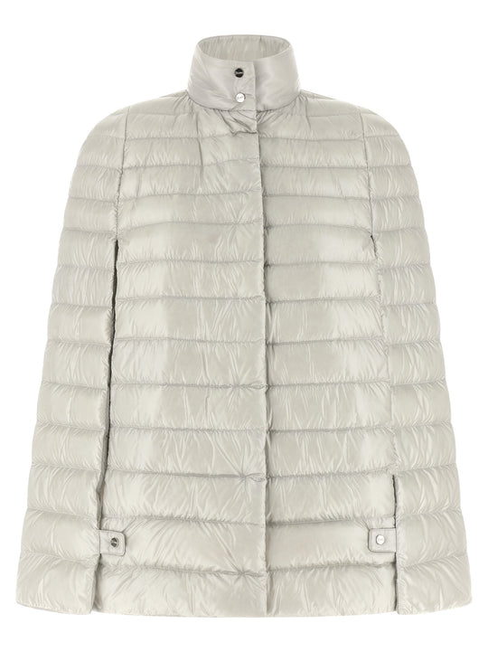 Cape Down Jacket Puffer Jackets Gray