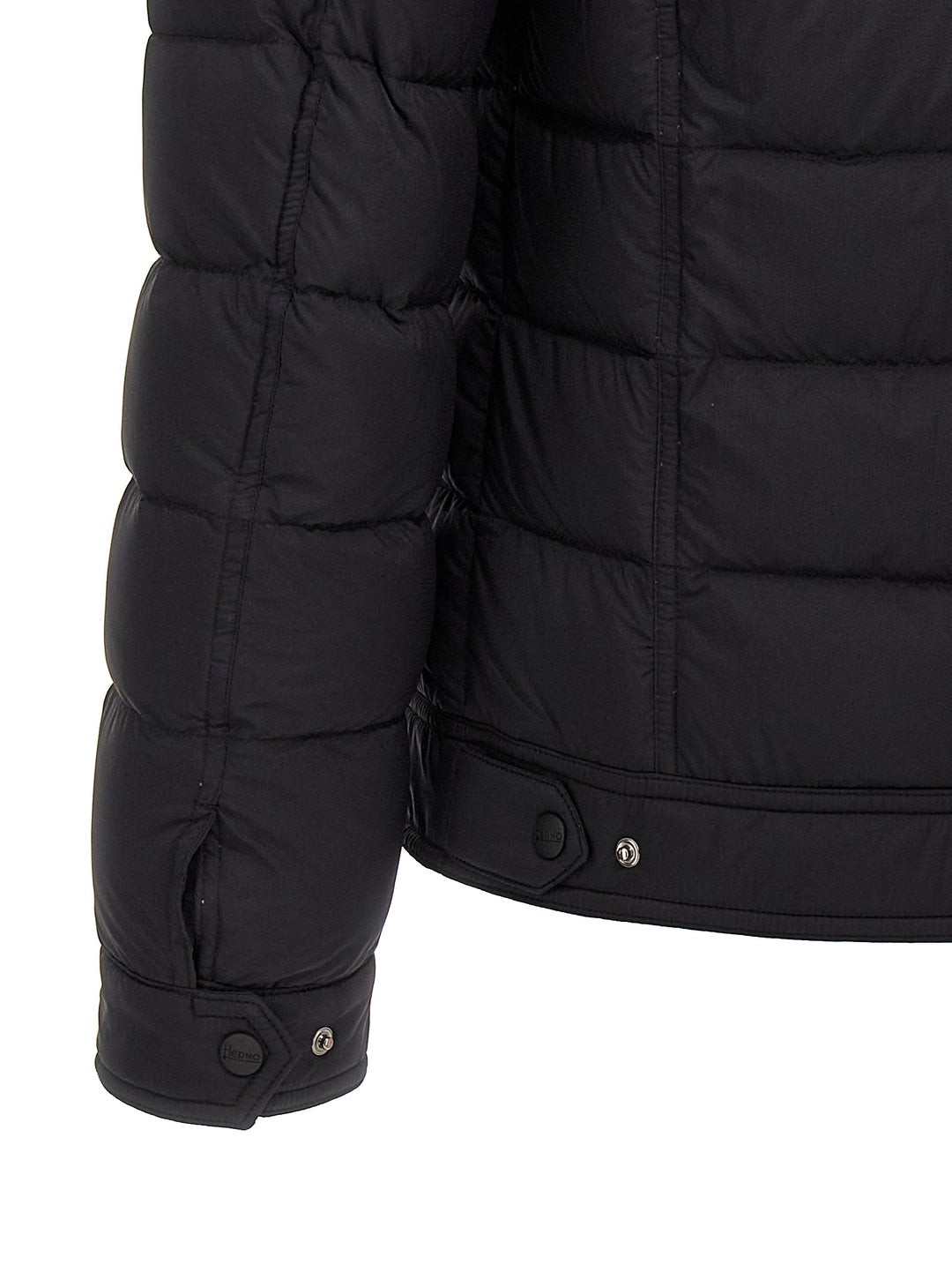Herno La Denim Puffer Jackets - Black | bd4ca872c9515770cc4ea4bfb7d52bec70e88276