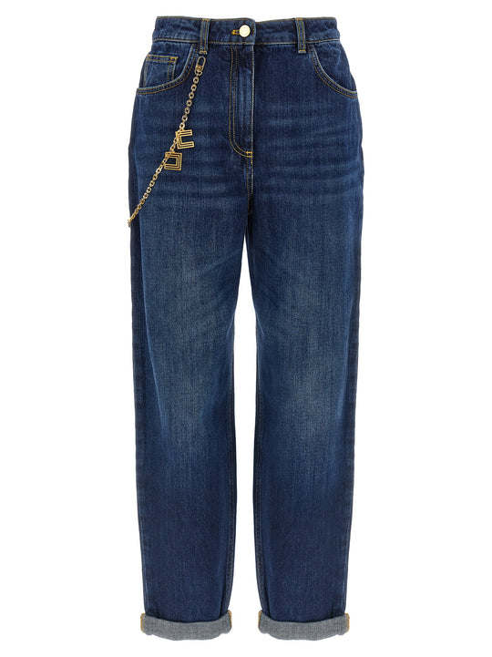Jewel Chain Jeans Blue
