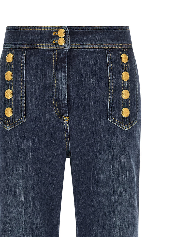 Elisabetta Franchi Palazzo Jeans - Blue | 02b36304229153d8c63a6eea28f34d639e90db58