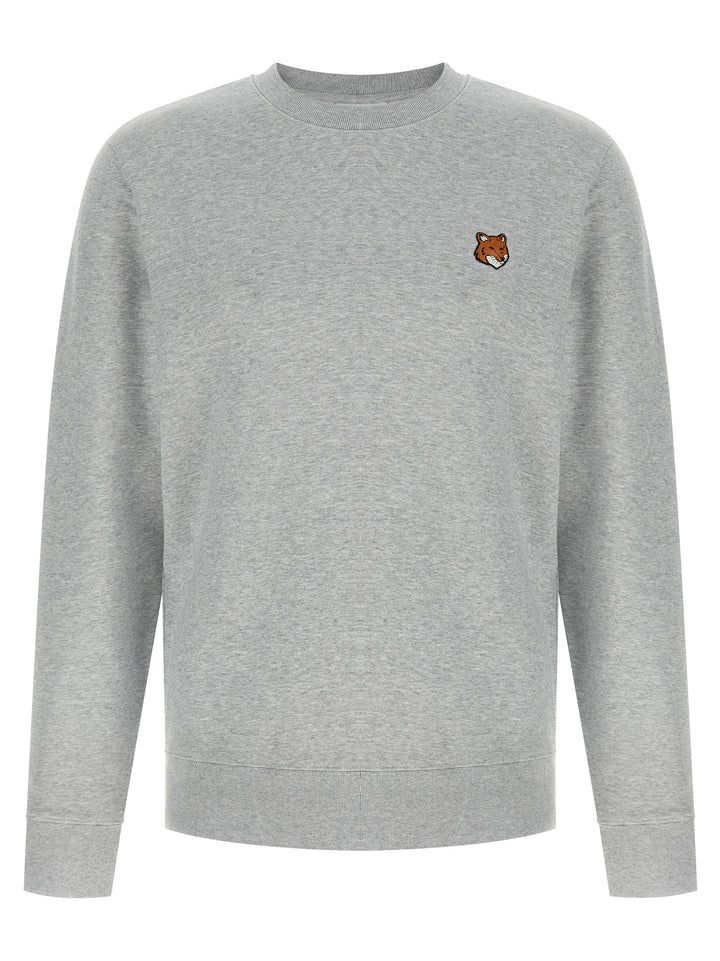 Maison Kitsune Fox Head Sweatshirt - Gray | 95212fe39cb9552db4d96b9c6e5af11c264a15ca