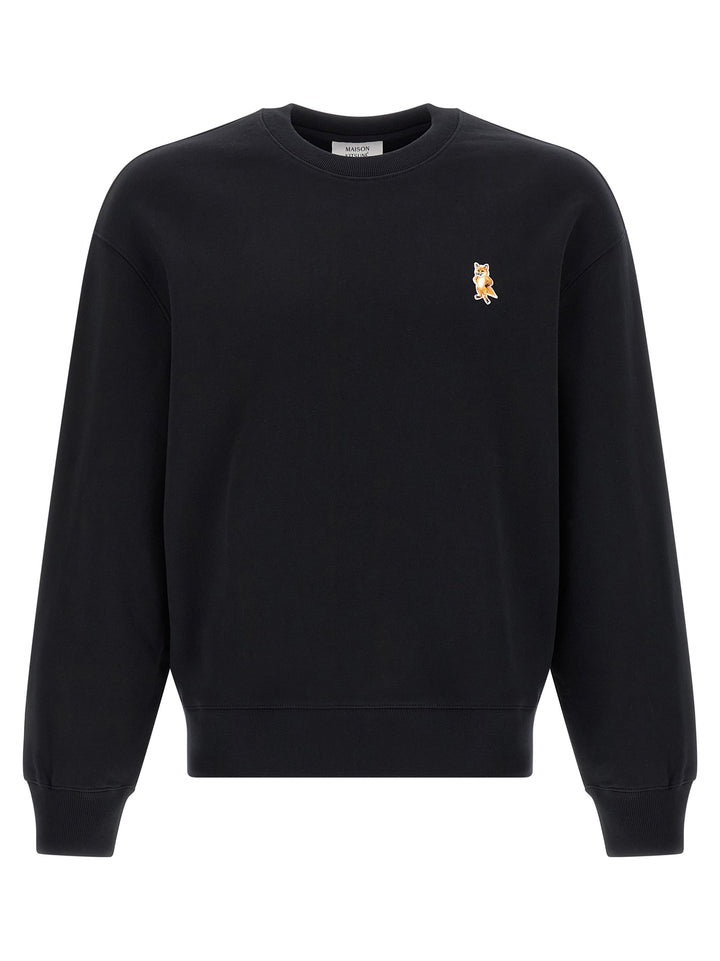 Maison Kitsune Stending Fox Sweatshirt - Black | 97f4ec45f57516be7dbd5de8dbcd5ec28dcd6b42