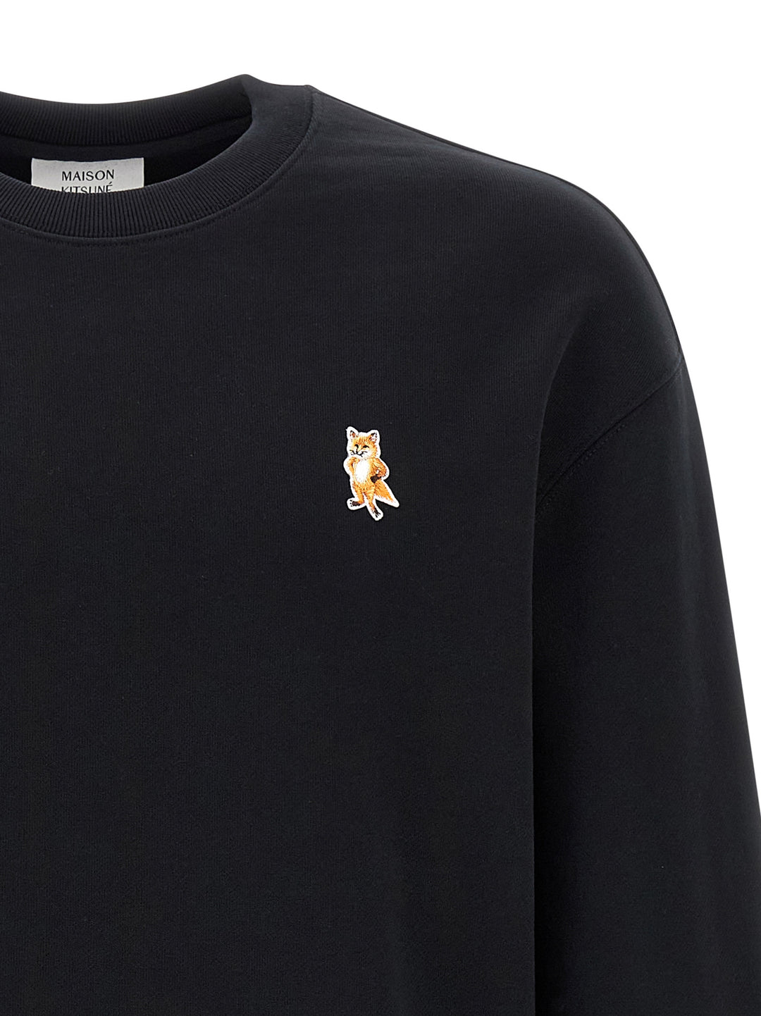Maison Kitsune Stending Fox Sweatshirt - Black | 9e1014186595b82b866ec22935be605285ae5326