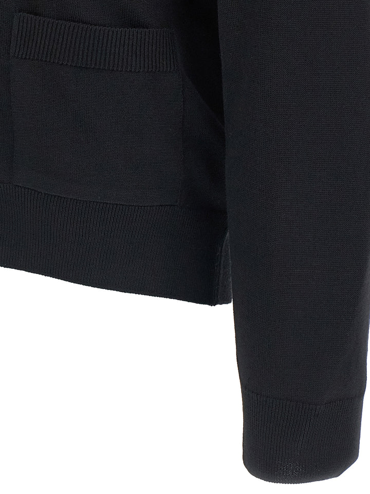 Maison Kitsune Fox Head Sweaters and Cardigans - Black | 5673612d49f7c42b9e07e7c904d09a177dae2d63