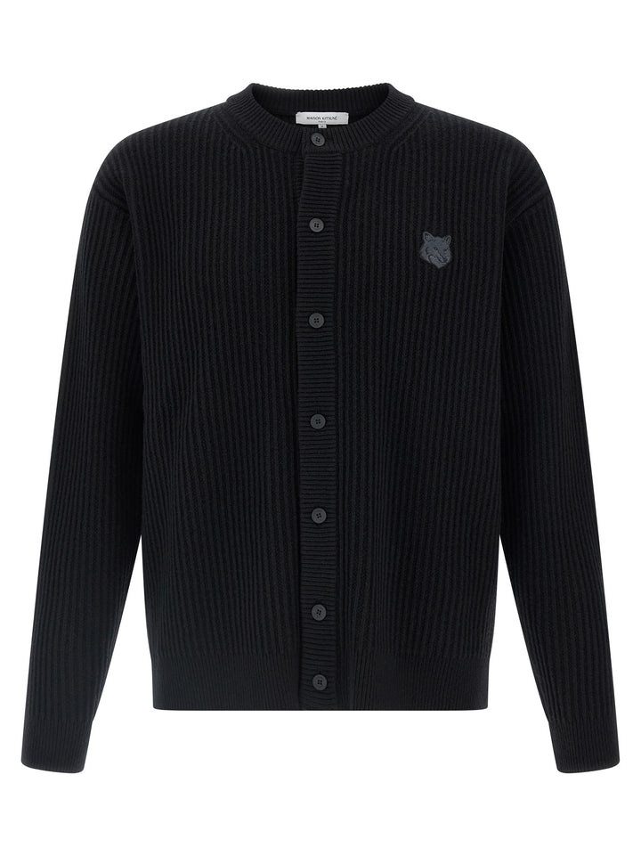 Maison Kitsune Fox Head Sweaters and Cardigans - Black | 25f265916698062c073516917ba8aa0279501f55