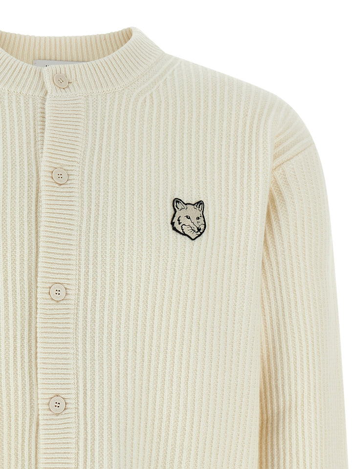 Maison Kitsune Fox Head Sweaters and Cardigans - White | 665d222bb400ffbc2f09f1bc70b953316603b9ec