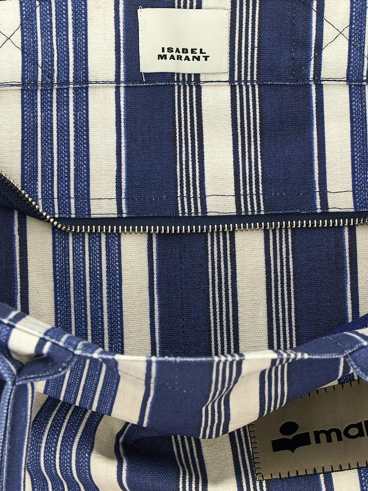 Isabel Marant Yenky Zipped Tote Bag - Blue | 7d5696f08ef31e7db3223315d37bda2aec0a0e58
