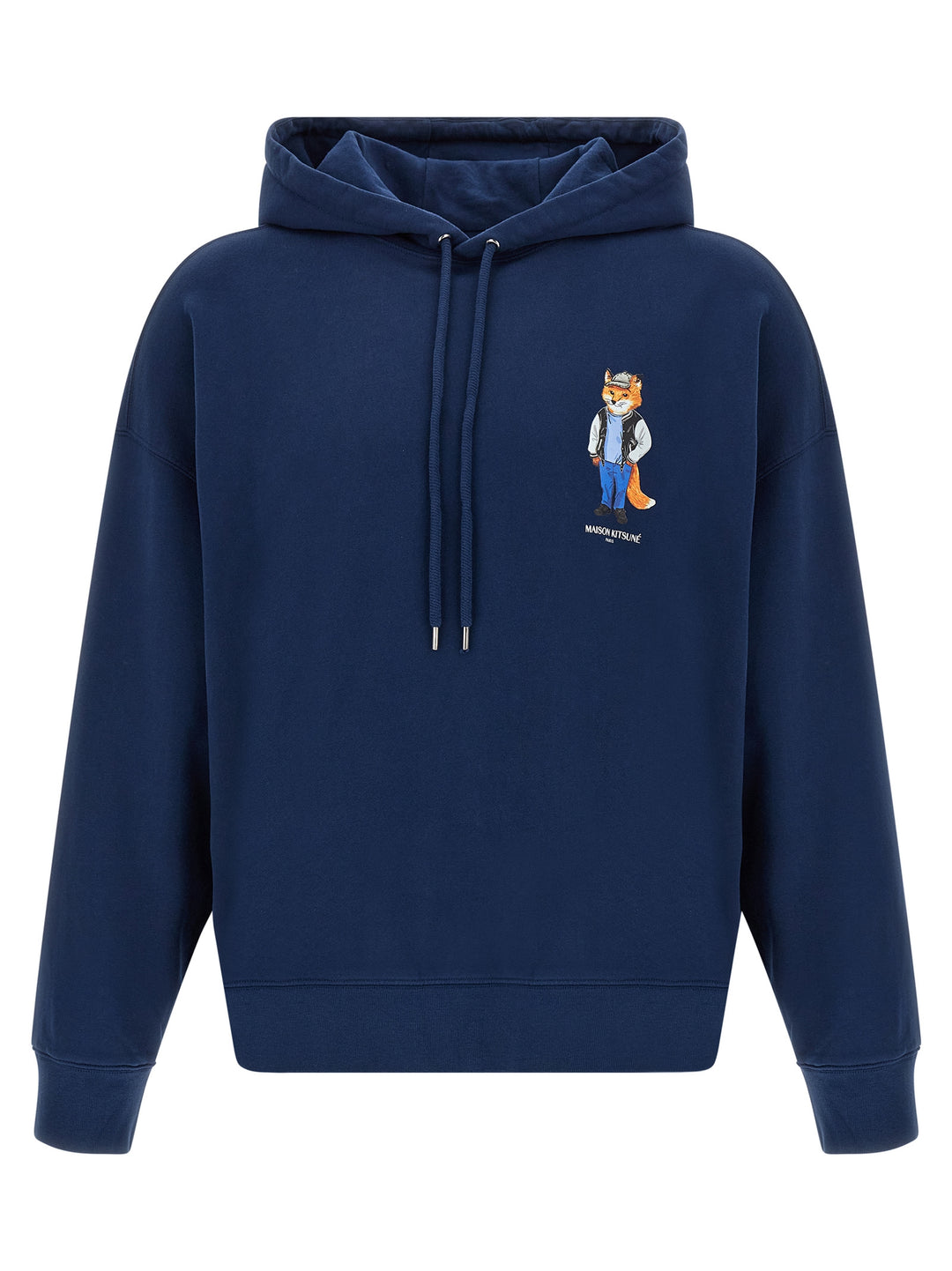 Maison Kitsune Dressed Fox Sweatshirt - Blue | 7b29fcbe34917fed9bb9fe0e12f9aae9f58c024d