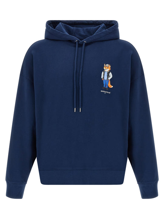 Dressed Fox Sweatshirt Blue