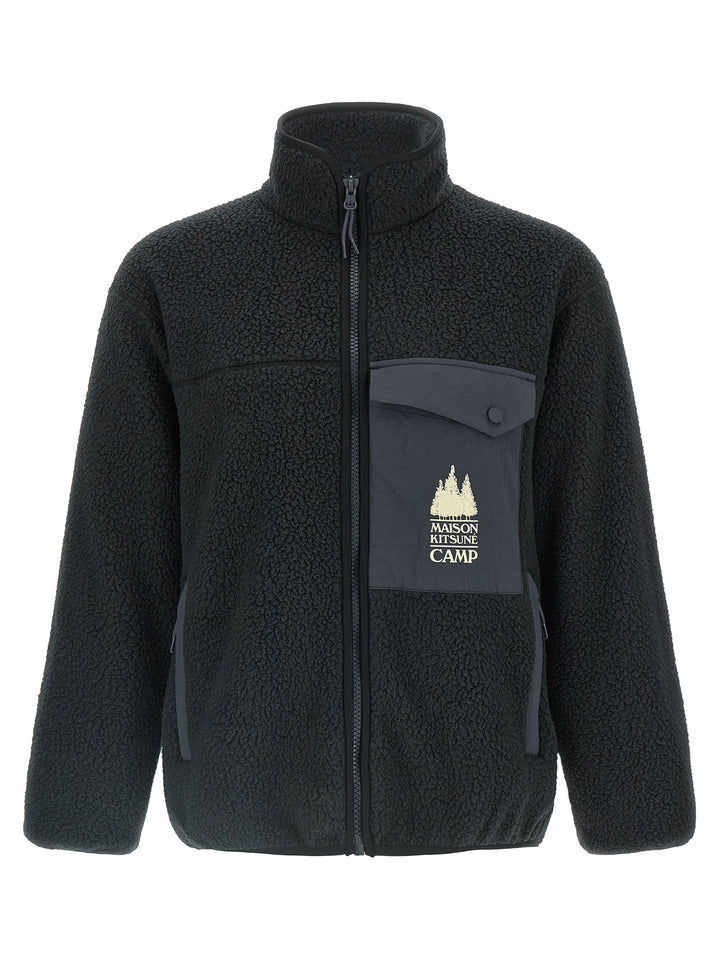 Maison Kitsune Casual Puffer Jackets - Blue | a6c258a0e68c17c436d1a9b70fa58258ca745c9a