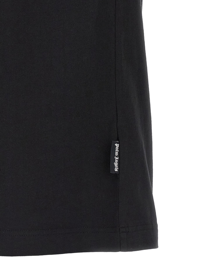 Palm Angels Neck Logo T-shirt - Black | 9a41dcd043b81f682ada89c3c18b964291b4a625