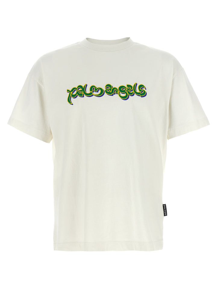 Palm Angels Thai Logo T-shirt - White | 80081585edfbd68c80800c0b28bb79d8ed3ebdd2