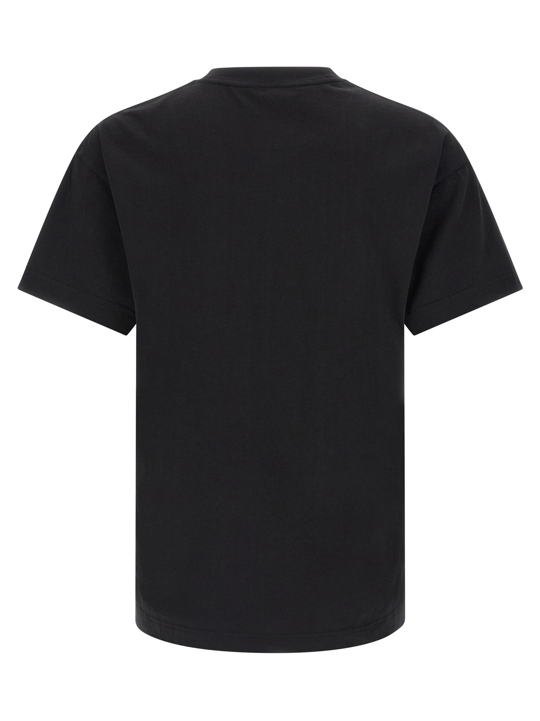 Palm Angels Curved Logo T-shirt - White/Black | 6eac24c187c14a53c5ca4596157ea0131e2fde15