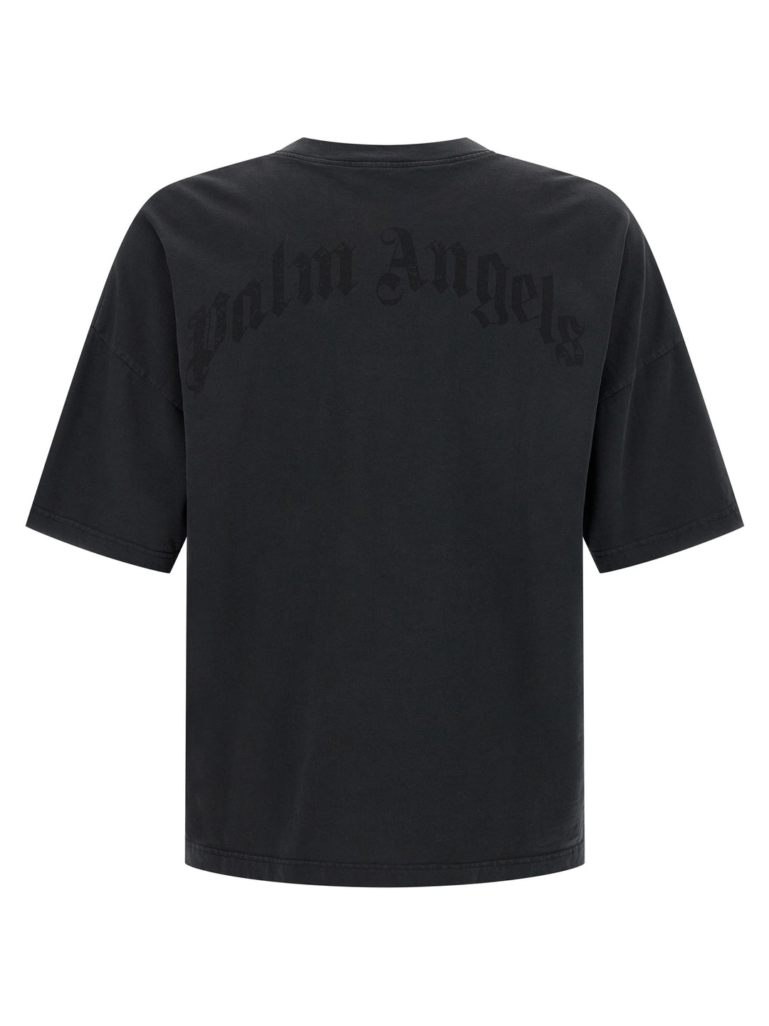 Palm Angels Curved Logo T-shirt - Black | aa879de4ad16e96366f06500875fd59dea8acb64
