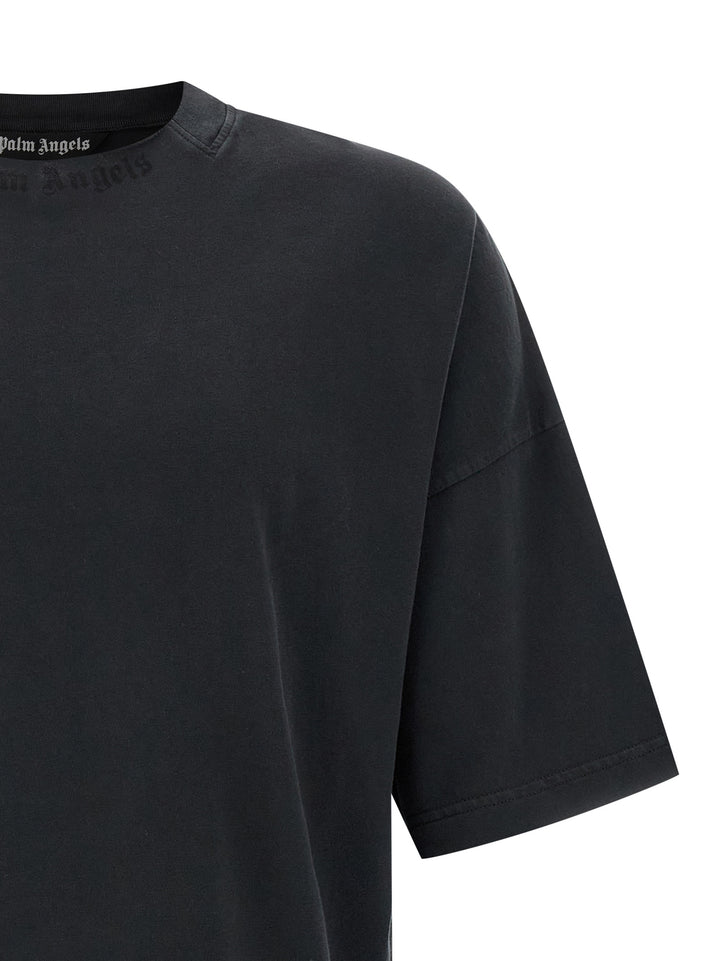 Palm Angels Curved Logo T-shirt - Black | dc83a4fde2d75319231242f97c5aaf3f015f2f0b