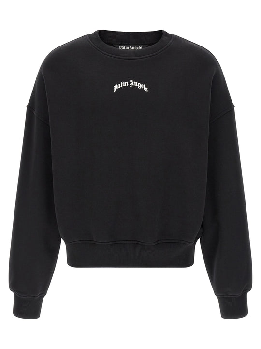 Back Curved Logo Sweatshirt White/Black