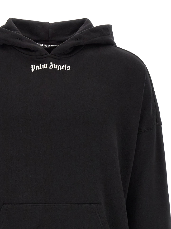 Palm Angels Classic Logo Sweatshirt - White/Black | 2292700cdaadfd7ba84f7e7c49d6b4882709e0bf