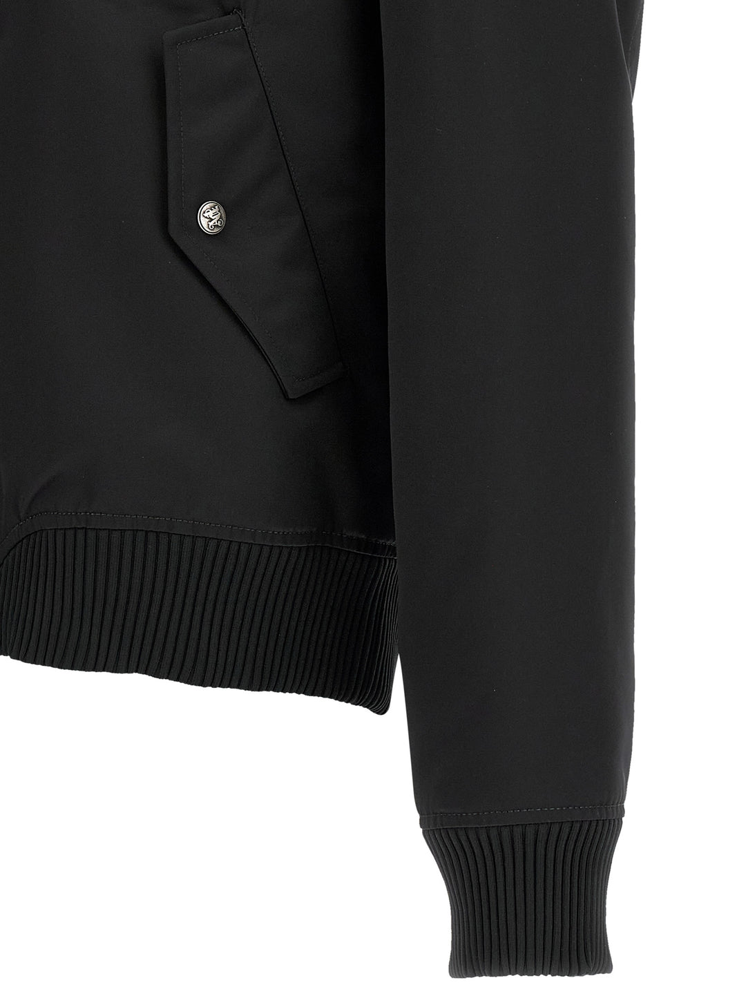 Palm Angels Curved Logo Puffer Jackets - Black | 5d862c0a8b9af35bbe4986bc946df800c95c7f8a