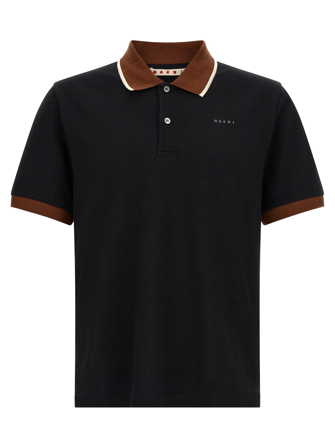 Marni With Contrasting Details Polo - Black | 8e7ed5790fdec1bbefd0555cb108e43ad027232a