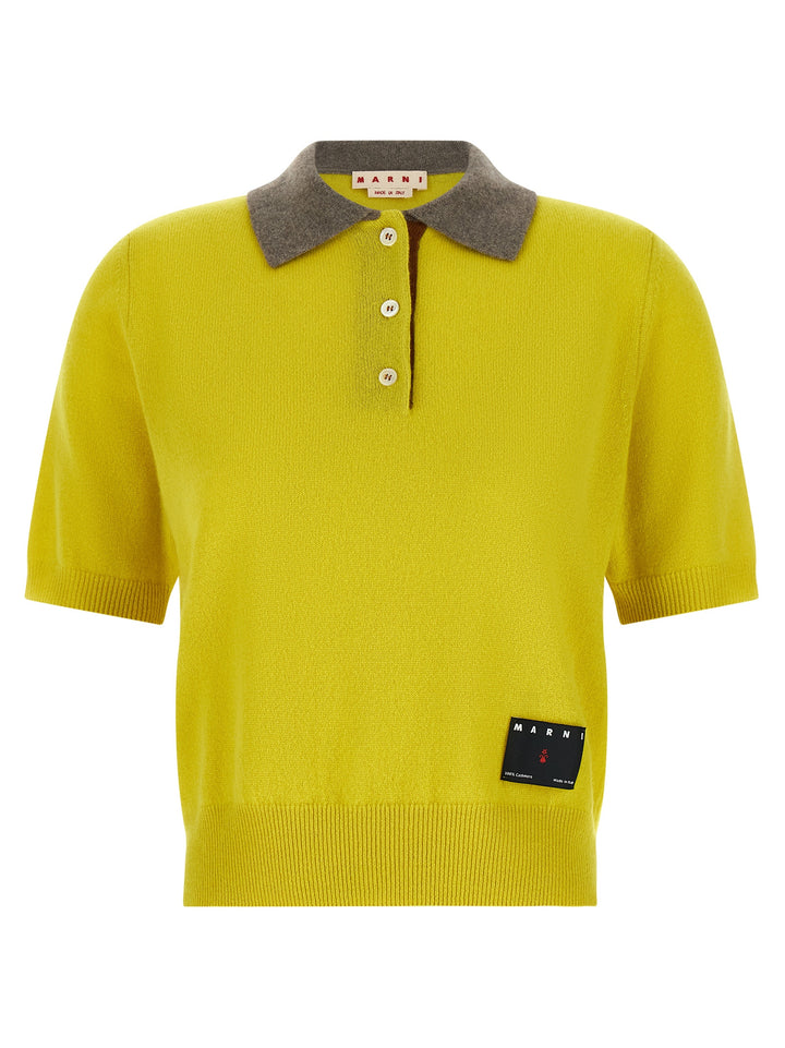 Marni Cashmere  Shirt Polo - Yellow | 42542d612517442bbf7aefee96d5db57fc0b442f
