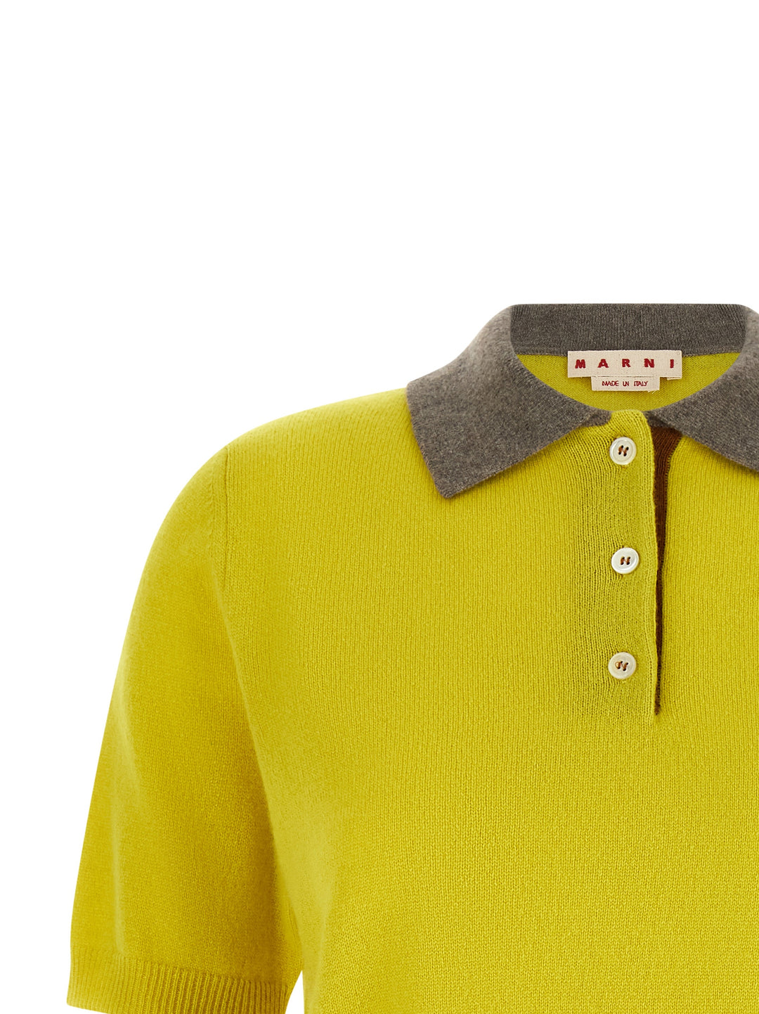 Marni Cashmere  Shirt Polo - Yellow | daf53cf10a02ab36a76460bf52009cde75d33f5c