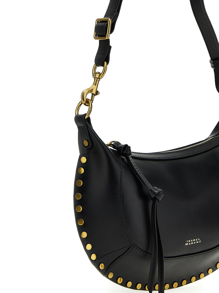 Isabel Marant Oskan Moon Shoulder Bags - Black | fb53dfbb338ea955f0ad536cb259e98fe1866895