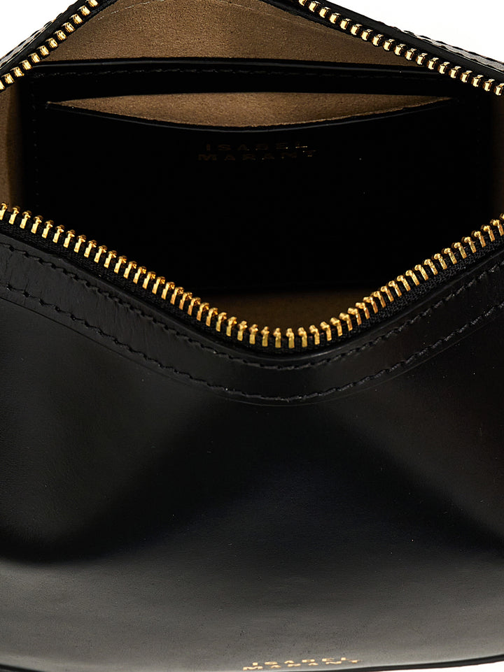 Isabel Marant Oskan Moon Shoulder Bags - Black | 63ad12c7f541e9d4413174ba4dcda50d0cb28c5e