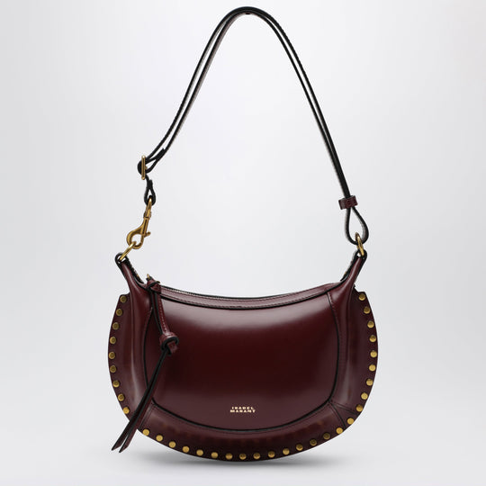 Oskan Moon Shoulder Bag In Calfskin Burgundy