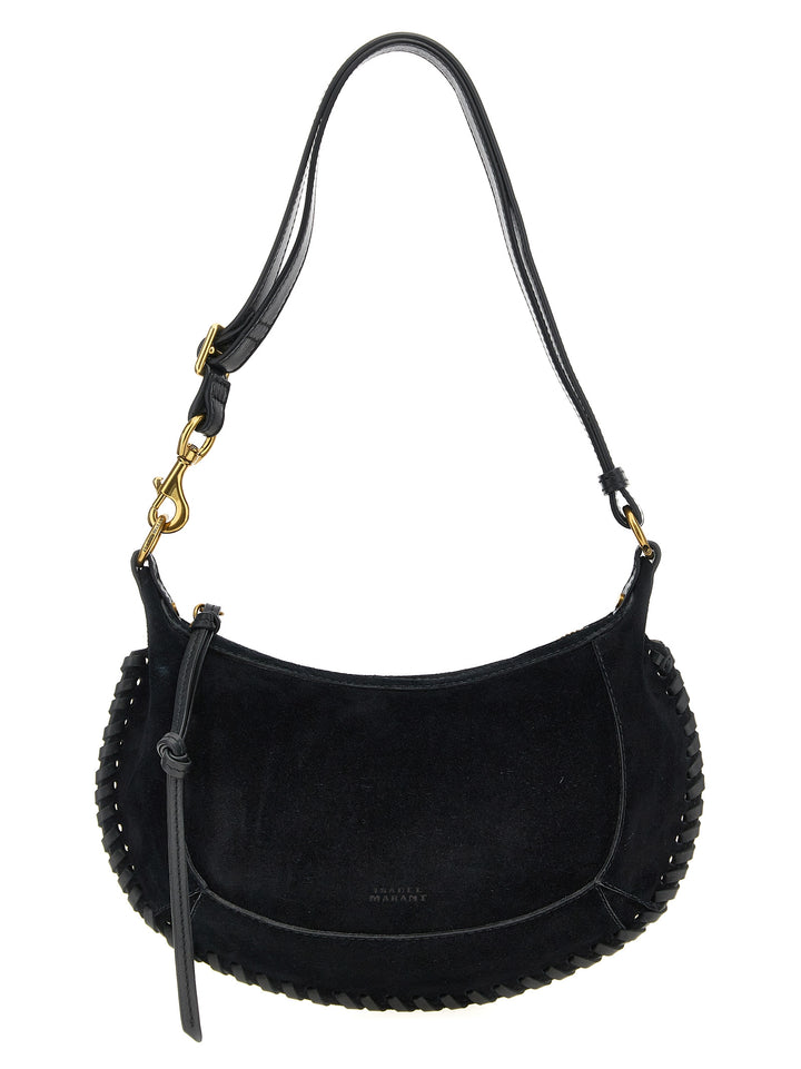 Isabel Marant Oskan Moon Shoulder Bags - Black | 342bbc99cc278f29e6535089792f3dd5b6e13959
