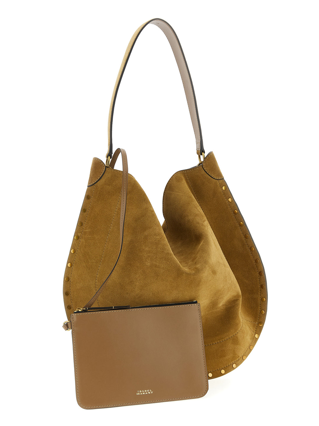 Isabel Marant Oskan Hobo Soft Shoulder Bags - Brown | 58faf1ed2c675055762b9bd951f95e077746dc5f