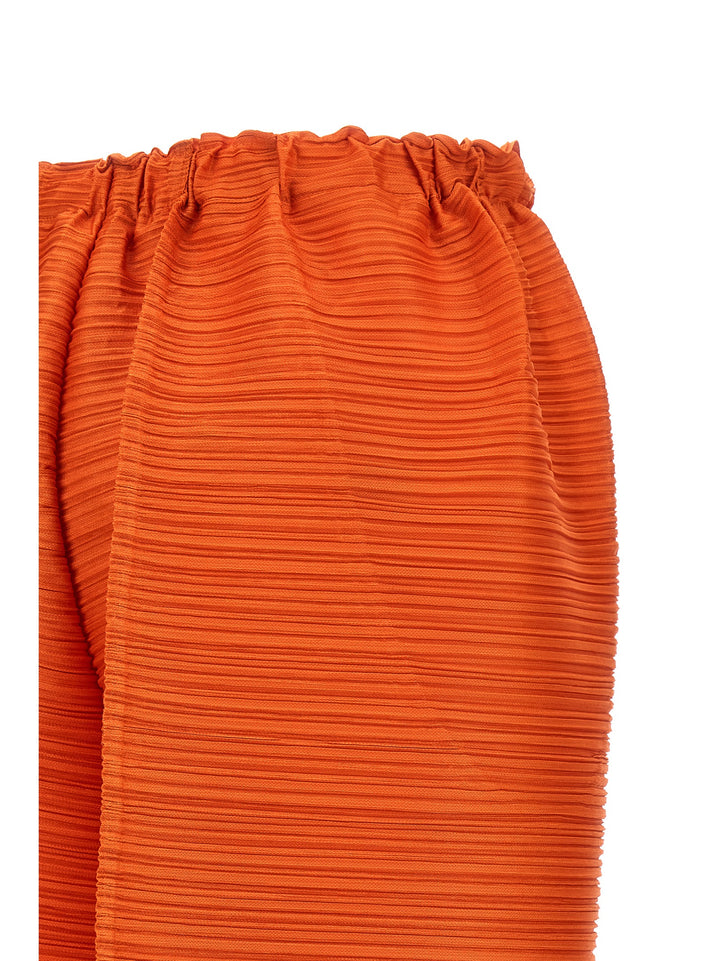 Pleats Please Issey Miyake Thicker Bounce Pants - Orange | 2e8aa87636e9bdab9e0555510edcc9f1f0b73f2f