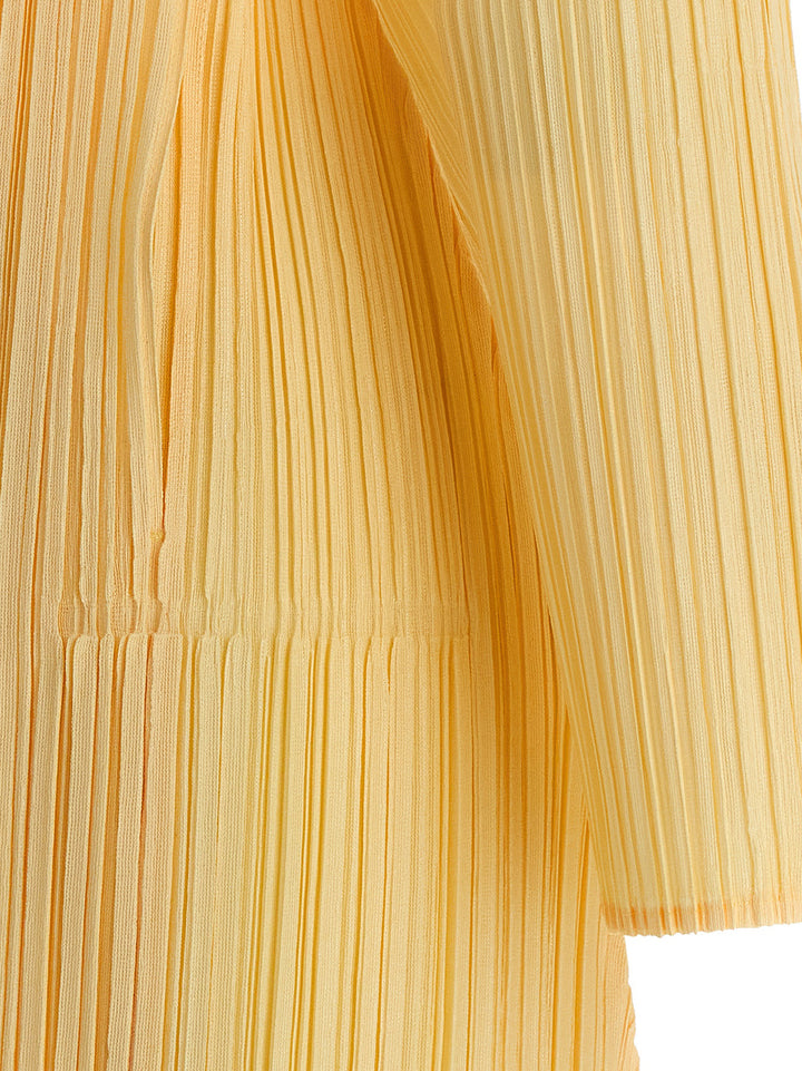 Pleats Please Issey Miyake Mellow Pleats Sweaters and Cardigans - Yellow | ab6498db18b2511499dd8ced53aedbb8bcf0f4c1