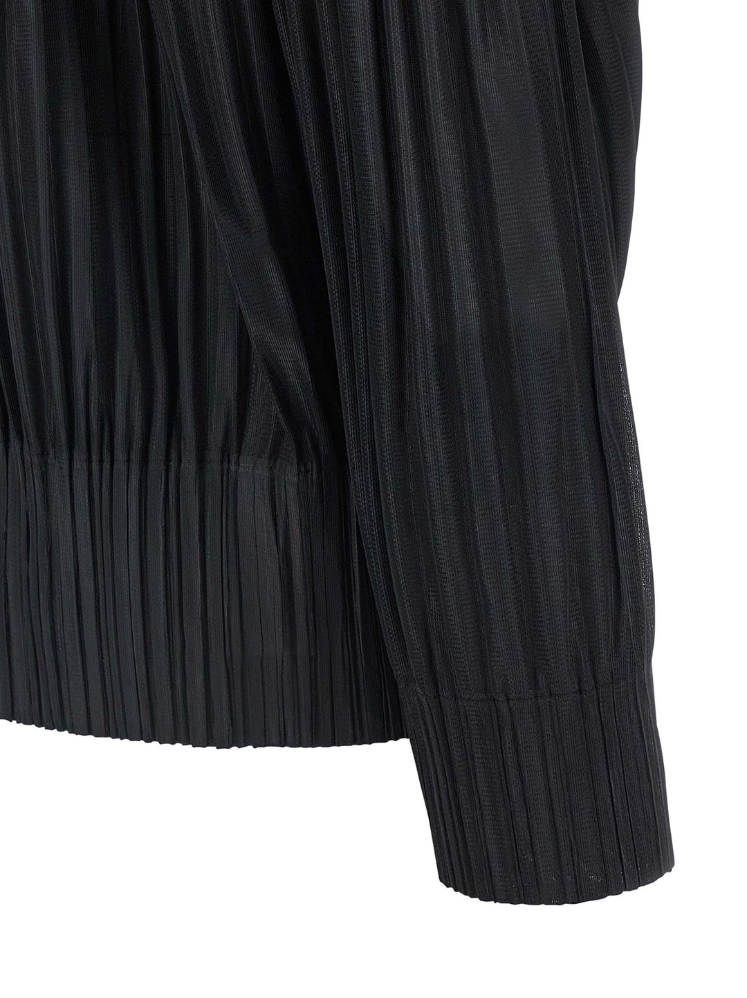 Pleats Please Issey Miyake Zip Blouse Shirt and Blouse - Black | 433960152fa560e438b95944bc851bd3c21cc13e