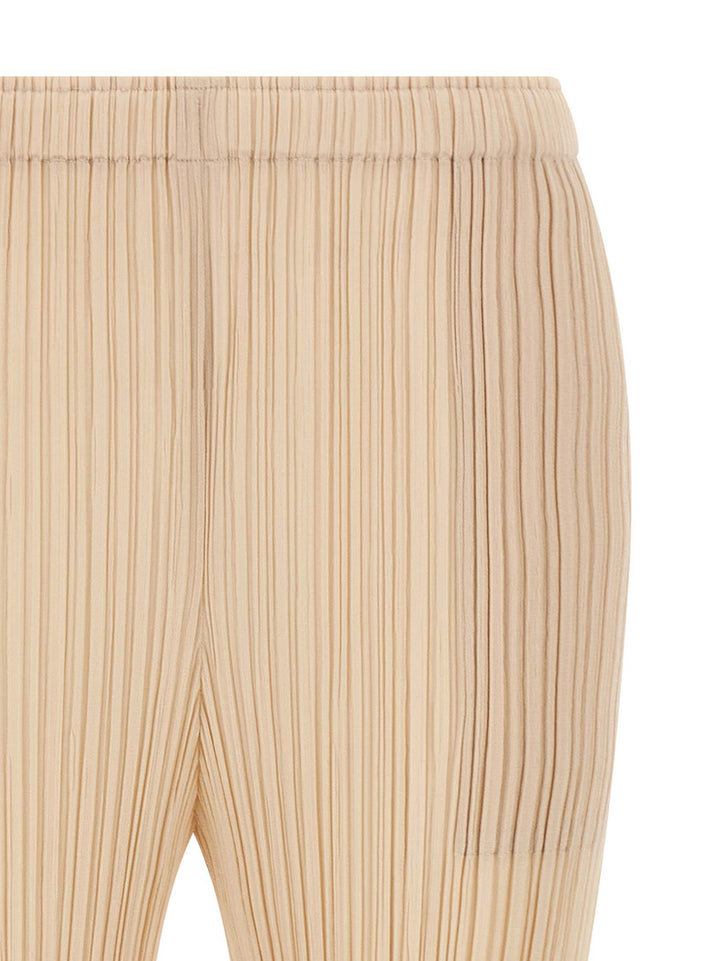 Pleats Please Issey Miyake Monthly Colors: July Pants - Beige | d48af04054067bc507173ae46b7559b11f1cb14c