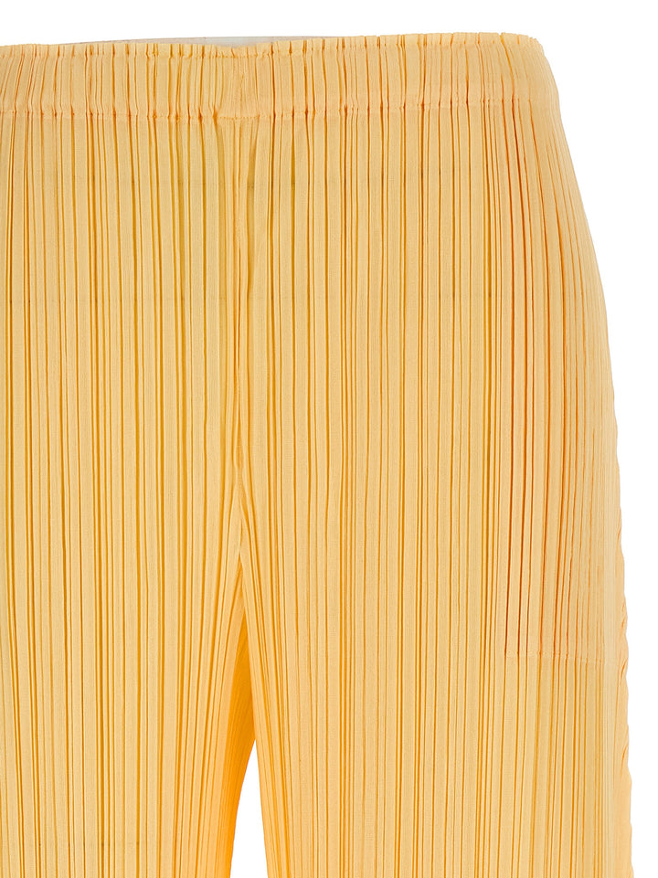Pleats Please Issey Miyake Mellow Pleats Pants - Yellow | 2d2c9540b9224e4be3645166843efd5f91f0f7af
