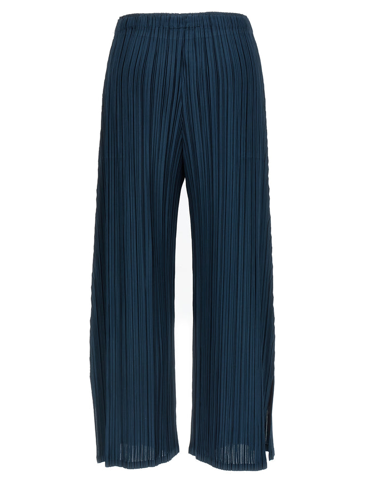 Pleats Please Issey Miyake Mellow Pleats Pants - Blue | f1bad71d687bd3059fa338bd2b3795f22dfb37d5