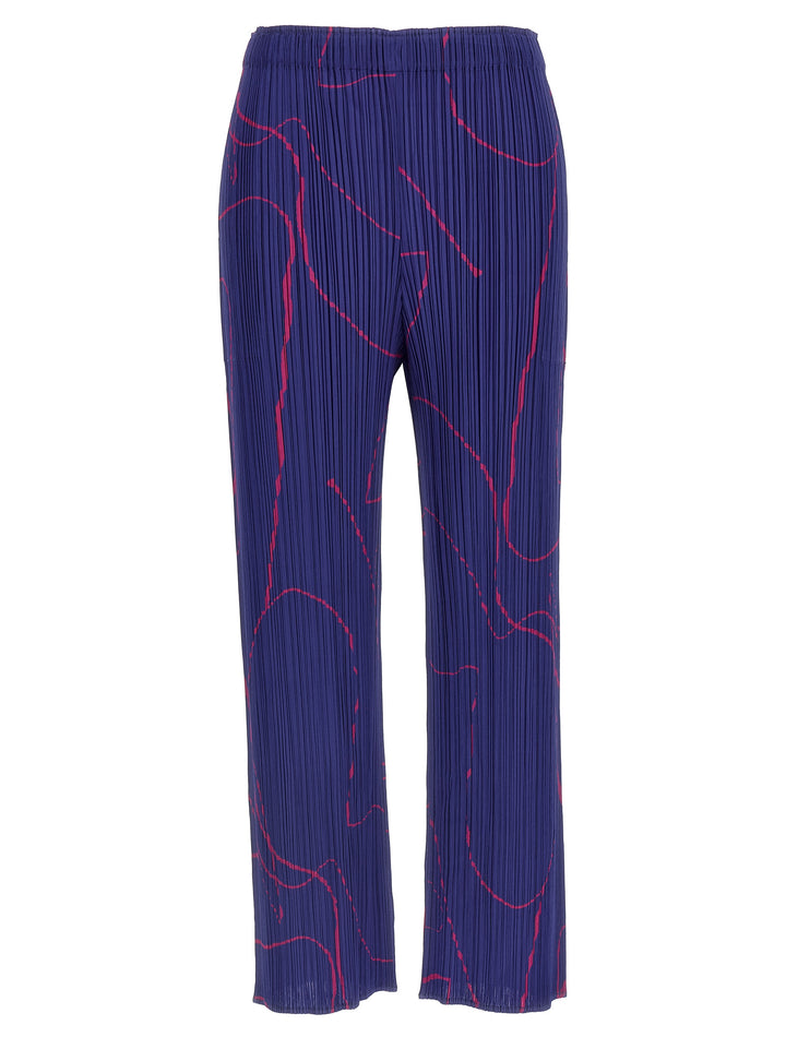 Pleats Please Issey Miyake Pause Pants - Blue | d2f4865f6e0641d592744f2df5eca4f3aa9a6dff