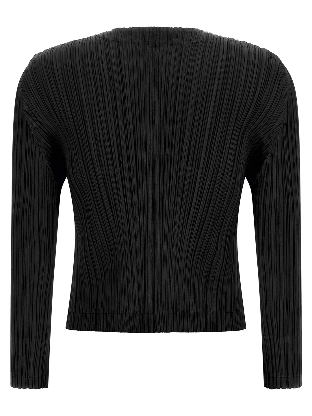 Pleats Please Issey Miyake Monthly Colors: August Sweaters and Cardigans - Black | 682c624ae3399afa550fdb836ef53f1b2c2f81d7