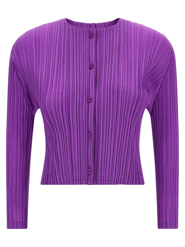 Pleats Please Issey Miyake Monthly Colors: August Sweaters and Cardigans - Purple | 0bfd8e54290a6b778721d84205fc98977385465d