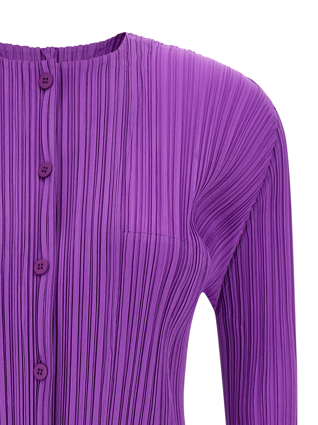 Pleats Please Issey Miyake Monthly Colors: August Sweaters and Cardigans - Purple | 877b6238434137338aa5f42b979e6e3d9f56cf5b
