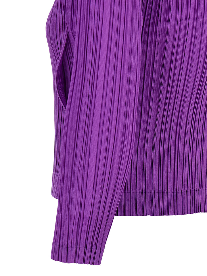 Pleats Please Issey Miyake Monthly Colors: August Sweaters and Cardigans - Purple | bba20061a1a0eb87b580424da5e0c8ba7e9612f2