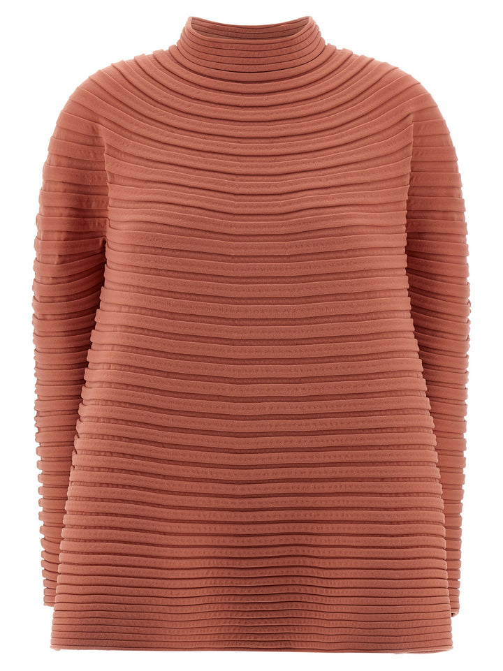 Pleats Please Issey Miyake Bounce Knit Tops - Pink | 0a12e4e2d8163977dda7ee0386542d35d8c13299
